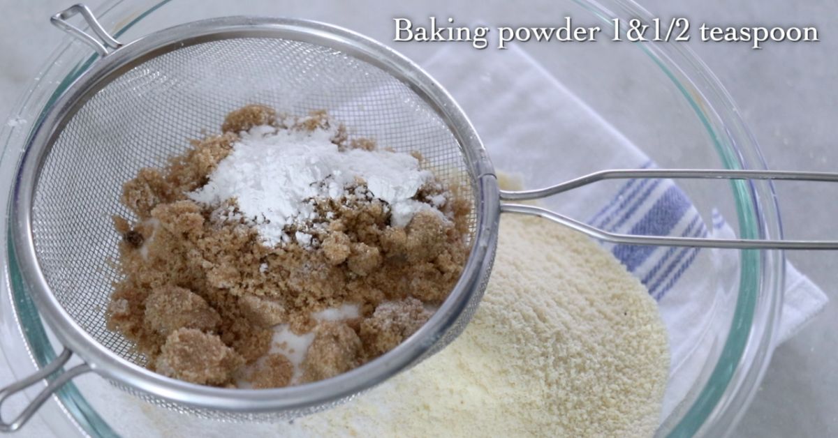 sifting baking powder