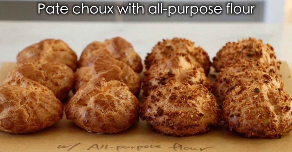 cream puff pate choux with all purpose flour