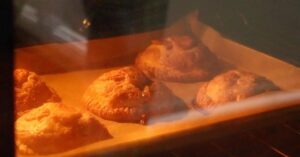 apple hand pies in the oven