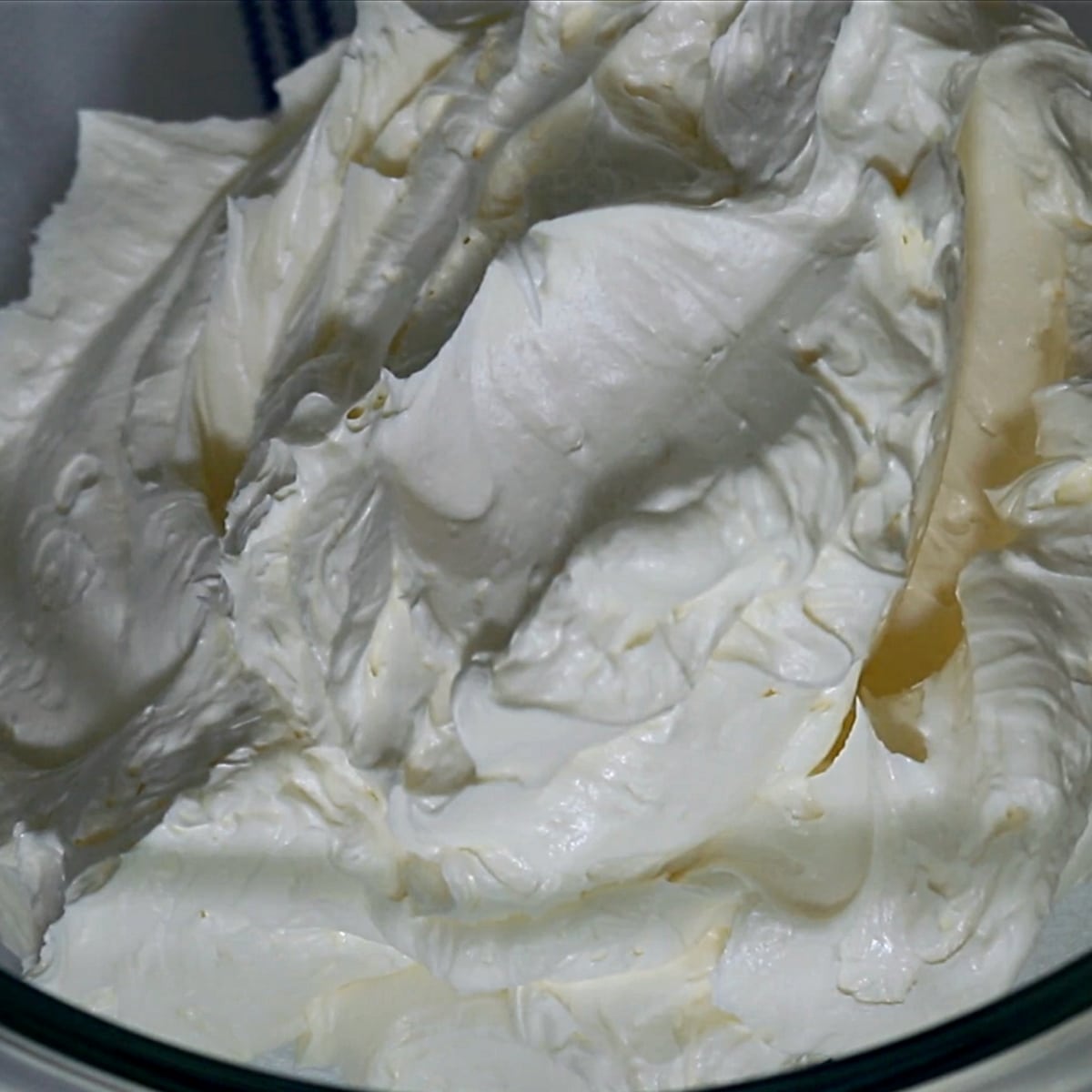 fluffy Italian buttercream in a bowl