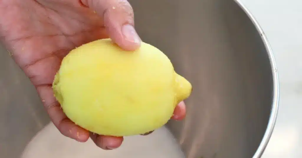 zested lemon