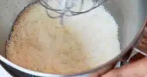mixed lemon zest and sugar in a bowl