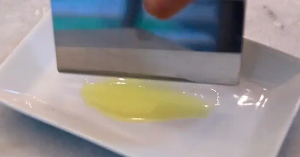 melted butter and dough scraper