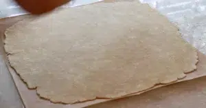 rolled pie dough