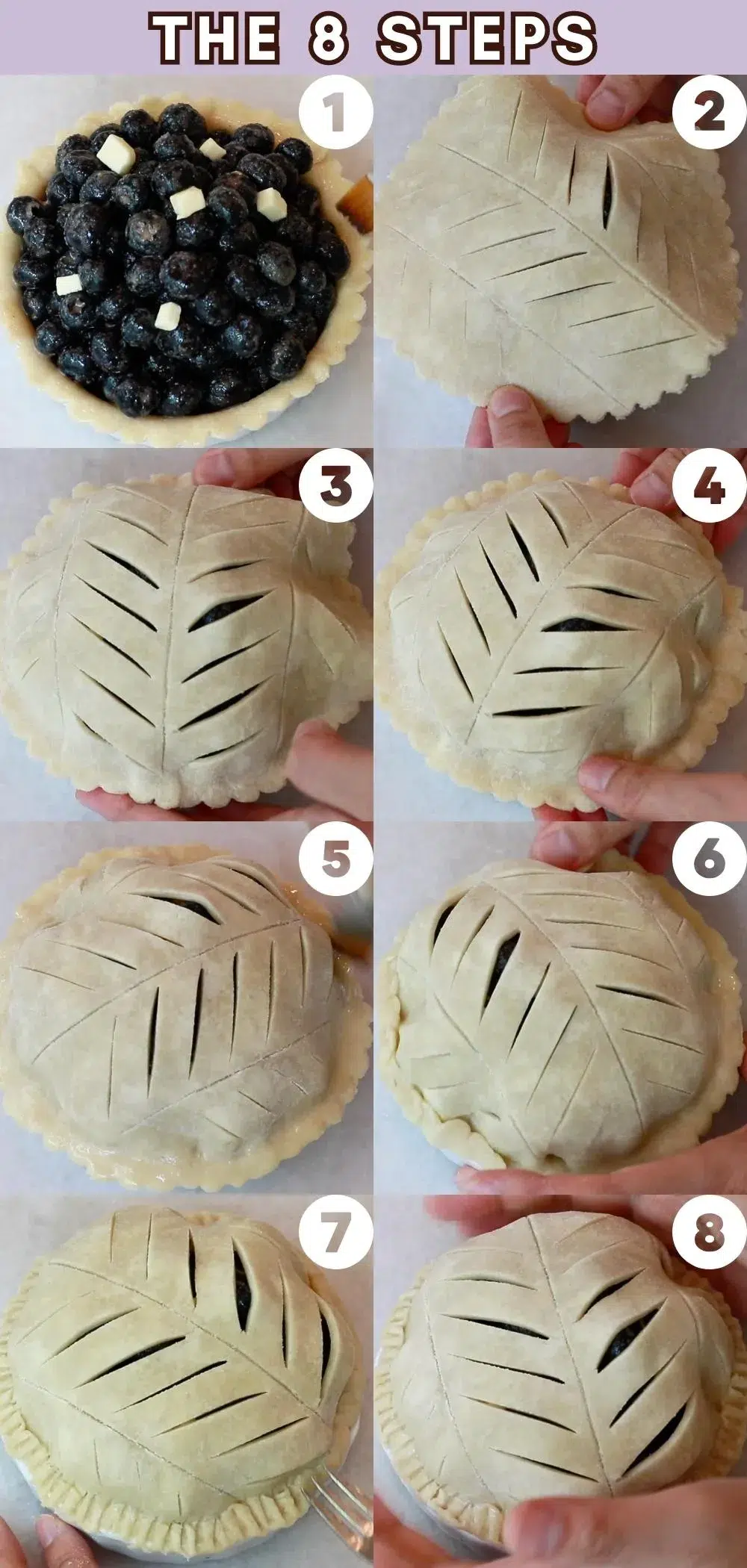 how to finish assembling pie dough