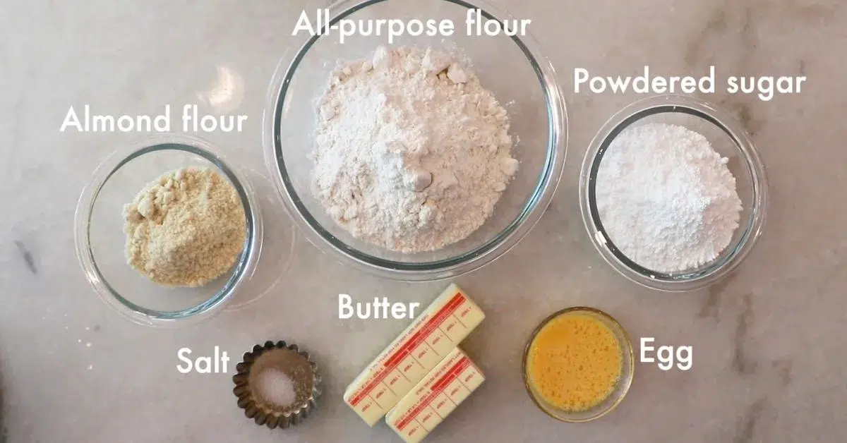 ingredients to make tart dough