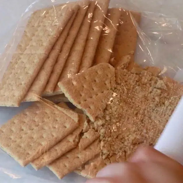 crushing graham crackers