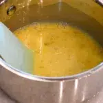 mixed eggs in a pot to make lemon curd