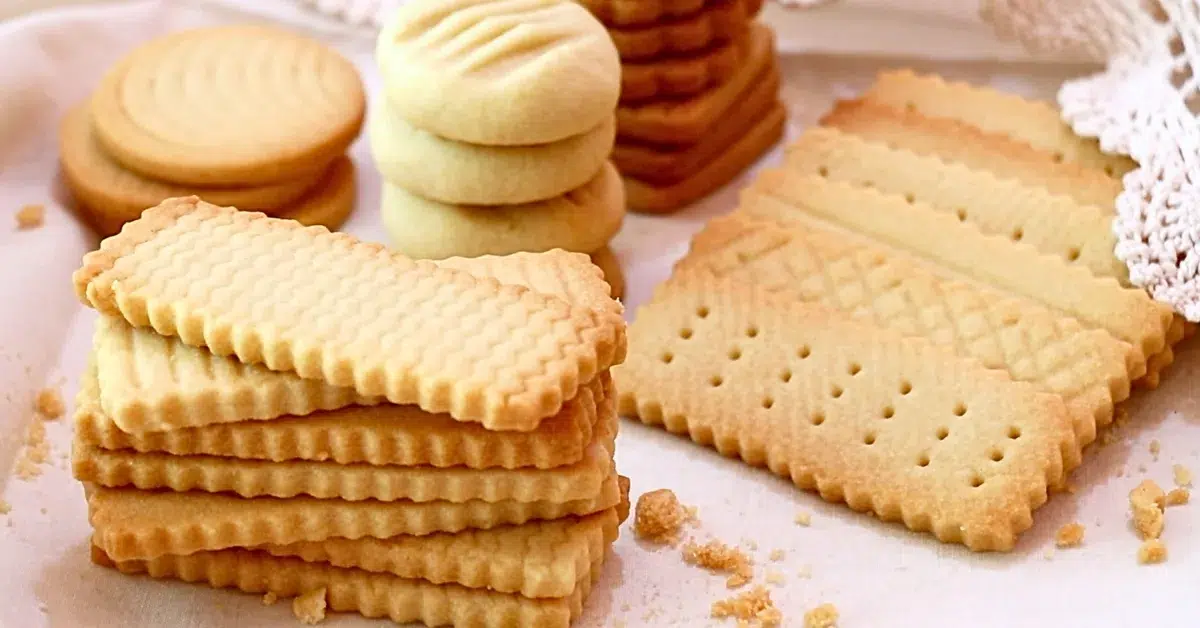 homemade shortbread cookies in many shapes