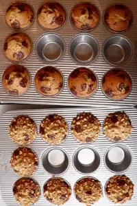 peanut butter muffins in cupcake pans