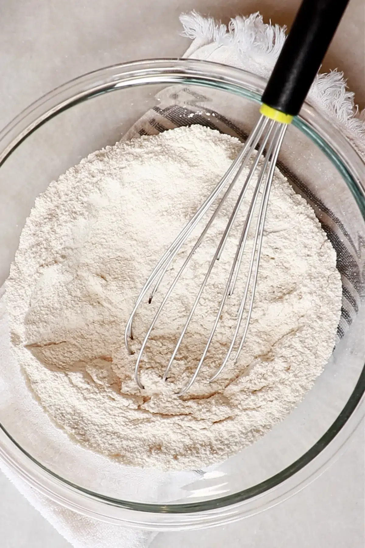 the dry ingredients in a bowl