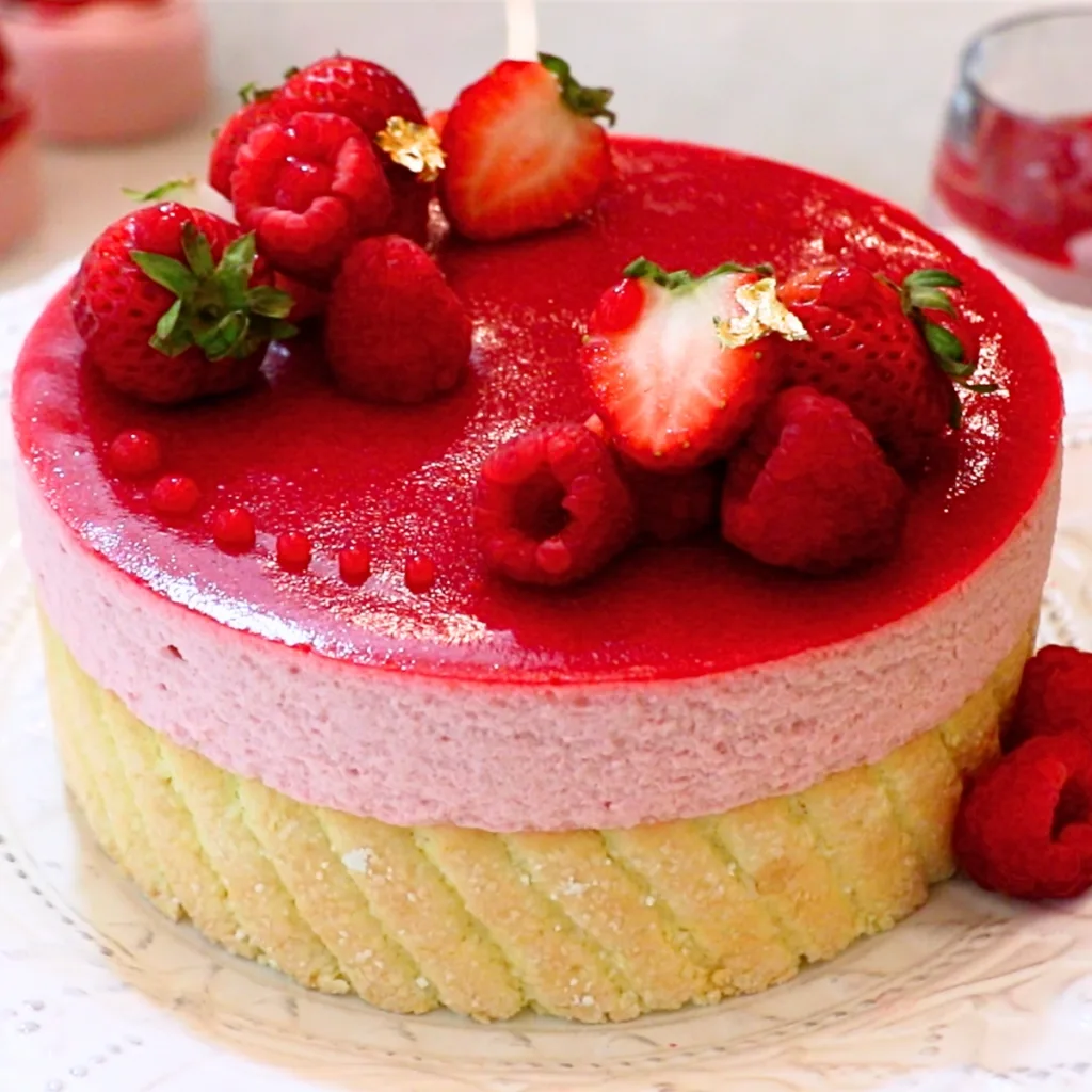 raspberry charlotte cake
